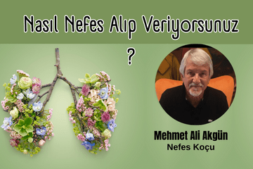 Çiçeklerle bezenmiş akciğere benzeyen dallar ve yazar Mehmet Ali Akgün